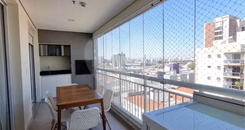 Apartamento mobiliado para locação 60m²| 1 suíte| 1 vaga| varanda gourmet em santana