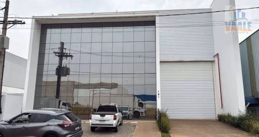 Galpão para alugar, 900 m² por r$ 30.321,11/mês - loteamento industrial veccon zeta - sumaré/sp