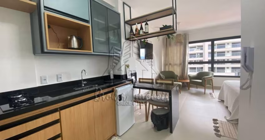 Lindo de Apartamento - Studio com vista linda para o Mar no indaiá mobiliado no jardim Aruan Ed Inovatte