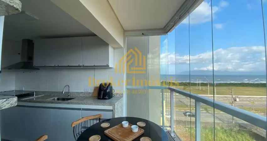 Apartamento lindíssimo com vista espetacular para o mar no edifício malbec no jardim aruan com varanda gourmet