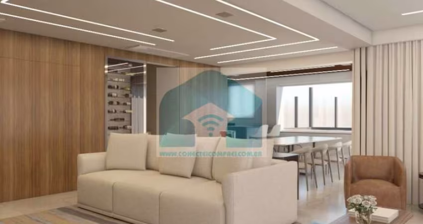Cobertura no Campo Belo, 4 suites, 4 vagas, com piscina 232m².