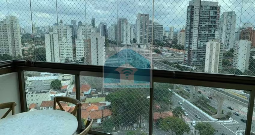 Apartamento Brooklin 3 suites com varanda gourmet, 3 vagas + deposito com lazer 147 m²