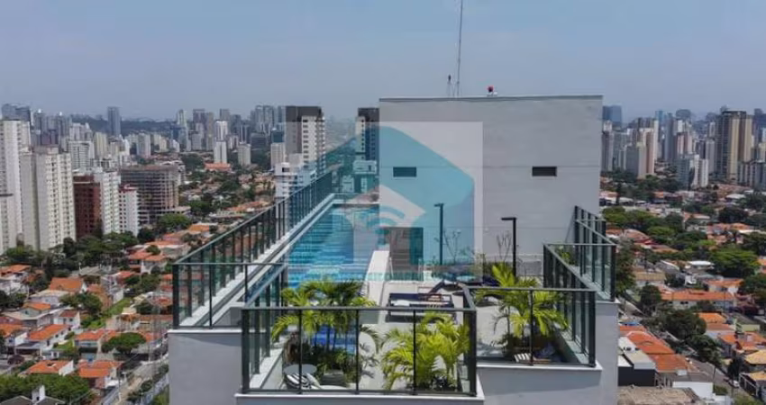 Apartamento Brooklin,1 suite, 1 lavabo, 1 vaga 38 m² com lazer.