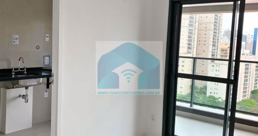 Apartamento a venda Brooklin 1 dormitório, 1 suite, 1 lavabo, 1 vaga 38 m² com lazer.
