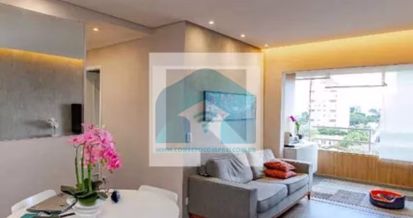Apartamento Reformado no Brooklin ? 2 Dormitórios (Planta Original de 3) com Acabamento de Alto Padr