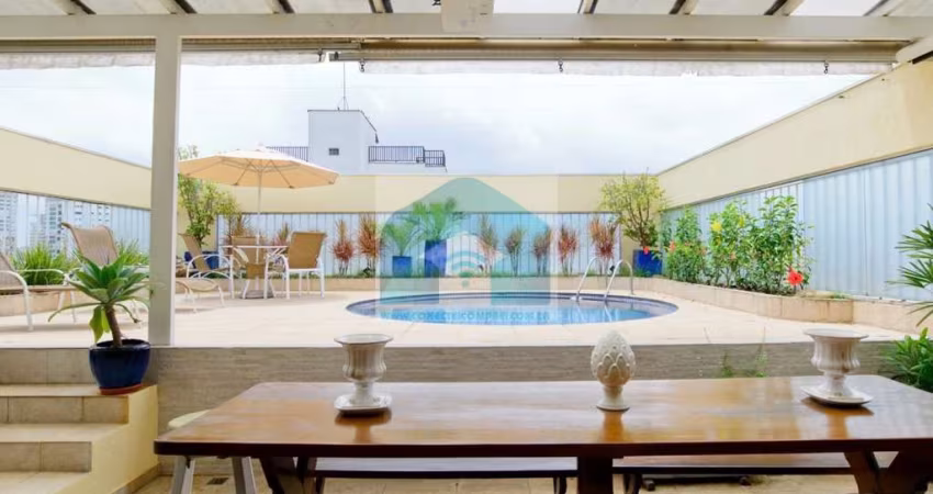 Cobertura Campo belo, 4 dormitórios, 2 suites, 3 vagas ,267m² com lazer.