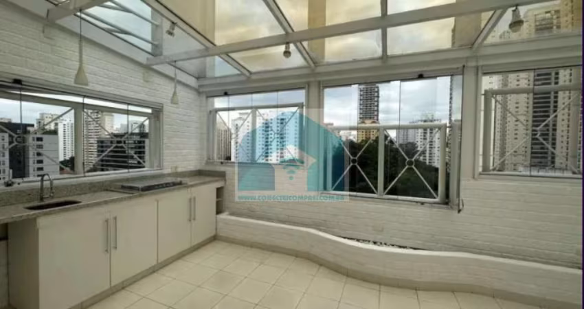 Cobertura Brooklin com 3 suítes 3 vaga com espaço gourmet 175m.