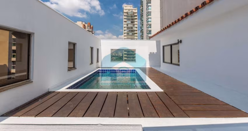Moema cobertura 300m² 3 suites , 4 vagas com piscina.