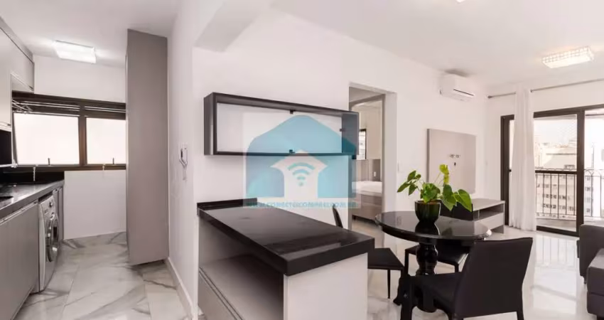 Apartamento itaim bibi locação  mobiliado 1 dormitório 1 vaga  42m².