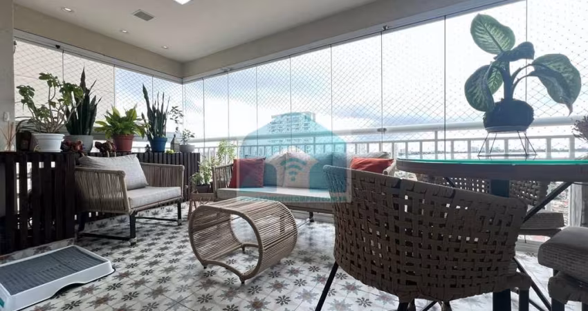 Apartamento no Campo Belo 123 m², 3 quartos,1 suíte e varanda gourmet. 2 vagas.