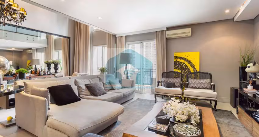 Duplex em Moema com duas suites, duas vagas, mobiiado