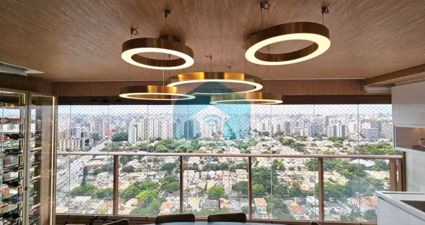 APARTAMENTO CAMPO BELO - MARAVILHOSO - TRÊS SUÍTES - VARANDA GPURMET - 147 M² ÚTEIS