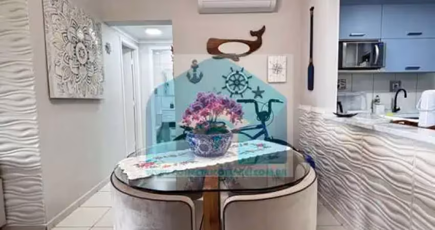 Apartamento no bairro mirim, praia grande sp, com 2 dormitórios, 1 suíte.