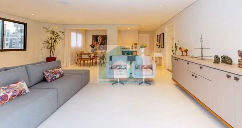 Apartamento itaim bibi com 3 suítes e 5 banheiros à venda, 198 m²