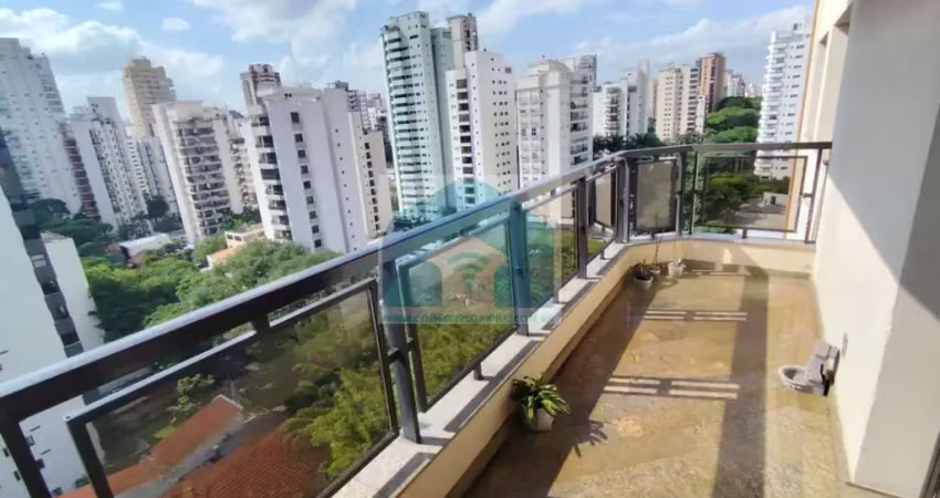 Apartamento moema , 193m², 4 dormitórios ,3 suítes ,  4 vagas .