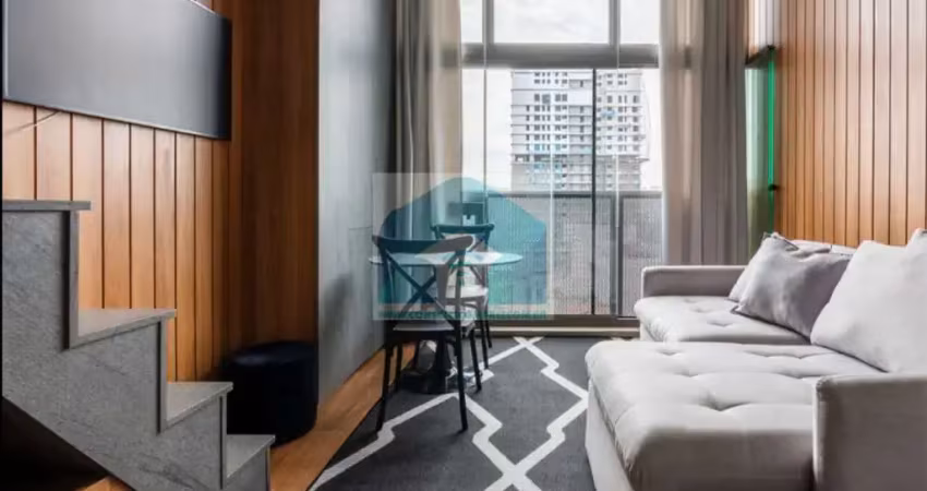 Apartamento moema indios, 43 m², 1 suite , duplex , 1 vaga.