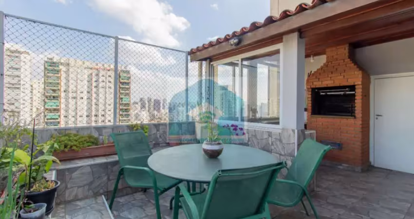 Apartamento cobertura  no campo belo 195 m²- 4 quartos (sendo 1 suíte) -  2 vagas