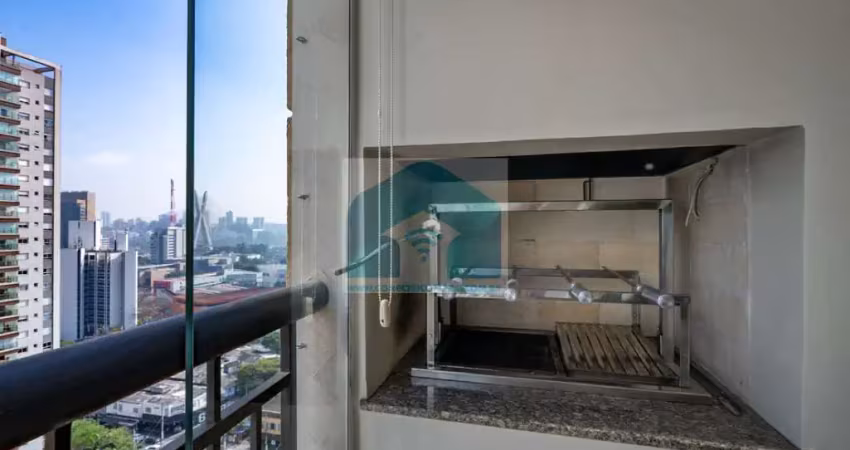 Apartamento maravilhoso no brooklin - 94m² varanda gourmet