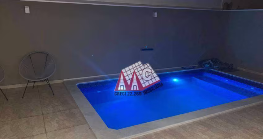 Casa toda modulada com 3 dormitórios e piscina à venda, 160 m² por R$ 1.250.000 - Condomínio Villagio Milano - Sorocaba/SP