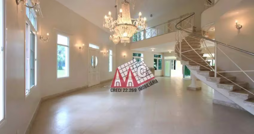 Sobrado com 4 dormitórios à venda, 544 m² por r$ 5.900.000,00 - condomínio residencial lago azul golf club - araçoiaba da serra/sp