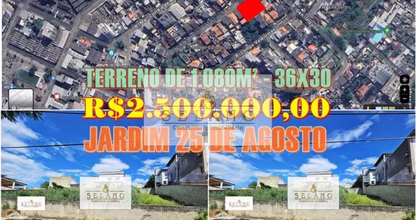 Terreno à venda em área nobre de duque de caxias - jardim 25 de agosto - rj