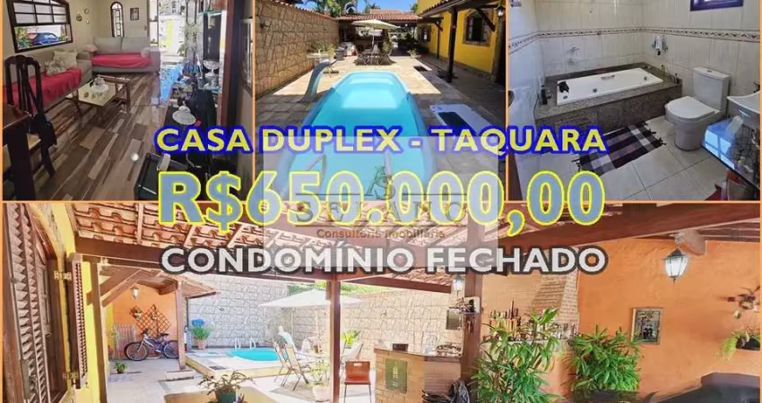Casa em condomínio fechado com 3 quartos à venda na Estrada do Outeiro Santo, 440, Taquara, Rio de Janeiro