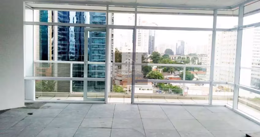 Sala  comercial para locação no brooklin  com 54m² de área útil e 2 vagas