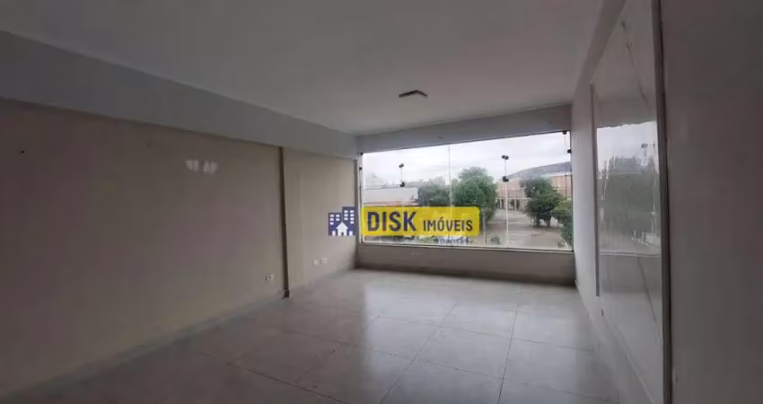 Sala comercial com 40 m² e banheiro privativo – jardim do mar – são bernardo do campo
