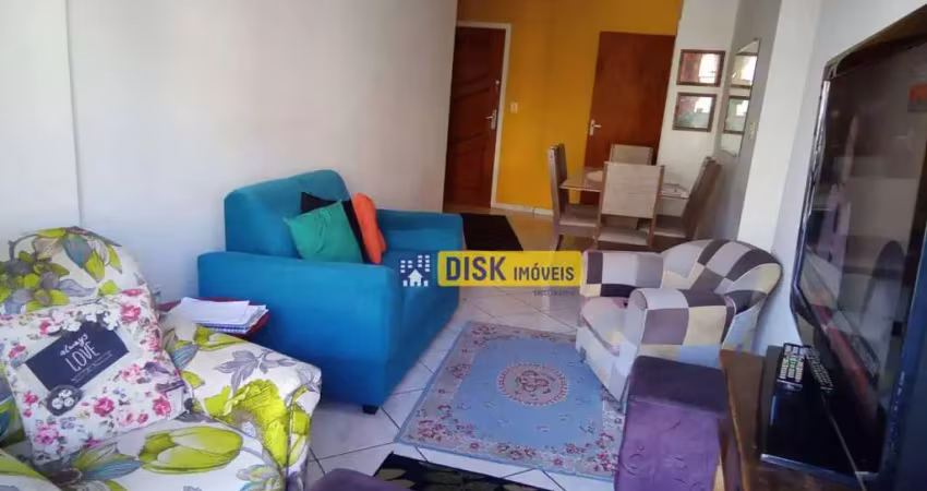 Apartamento com 2 dormitórios à venda, 70 m² por r$ 340.000,00 - vila caiçara - praia grande/sp