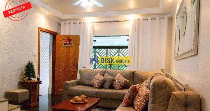 Sobrado com 3 dormitórios à venda, 197 m² por r$ 910.000,00 - vila mussoline - são bernardo do campo/sp