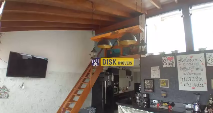 Cobertura com 2 dormitórios à venda, 110 m² por r$ 570.000,00 - vila scarpelli - santo andré/sp