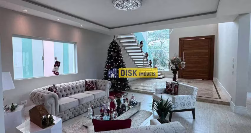 Casa com 5 dormitórios à venda, 550 m² por r$ 5.328.000,00 - parque anchieta - são bernardo do campo/sp