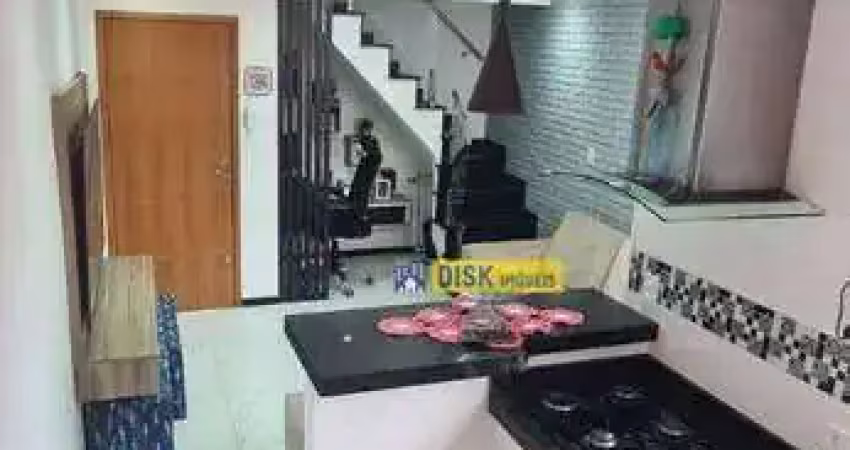 Cobertura com 2 dormitórios à venda, 110 m² por r$ 632.000,00 - vila scarpelli - santo andré/sp