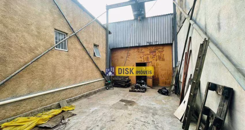 Galpão para alugar, 330 m² por r$ 9.490,00/mês - demarchi - são bernardo do campo/sp