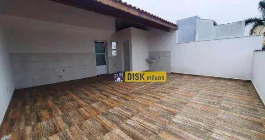 Cobertura com 2 dormitórios à venda, 86 m² por r$ 380.000 - vila bela vista - santo andré/sp