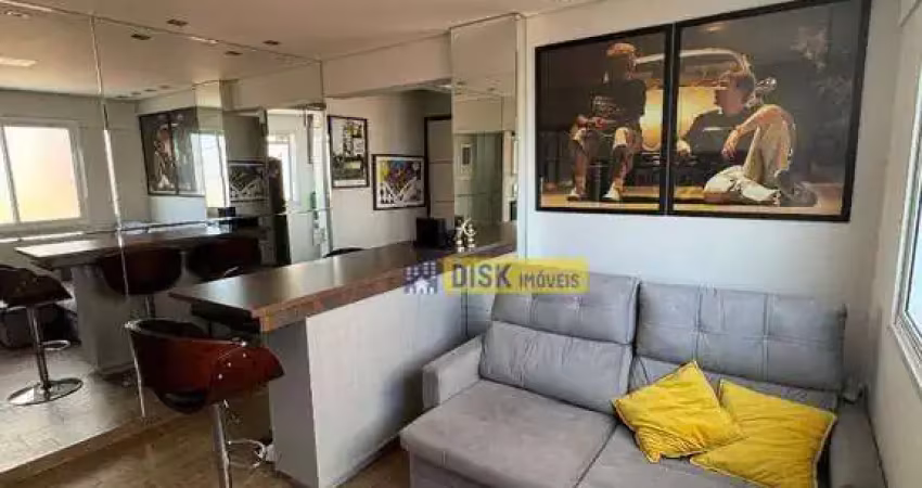 Apartamento com 1 dormitório à venda, 44 m² - alto padrão – parque anchieta - são bernardo do campo