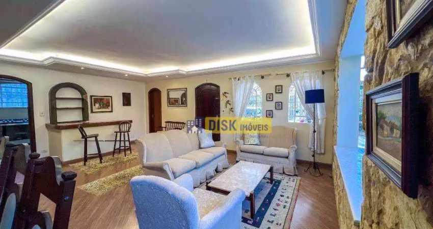 Casa com 3 dormitórios para alugar, 230 m² por r$ 7.820,00/mês - parque dos pássaros - são bernardo do campo/sp