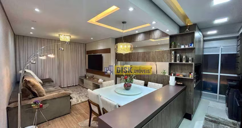 Apartamento alto padrão com 3 dormitórios e varanda gourmet – 94 m² – centro de são bernardo do campo