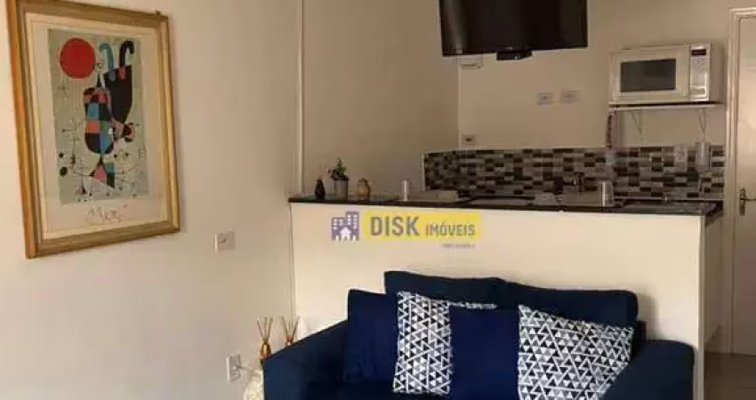Apartamento studio mobiliado com 1 dormitório – 35 m² – incluso água e wi-fi – taboão, são bernardo do campo