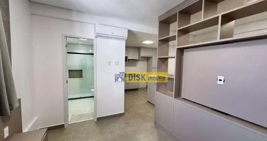 Apartamento tipo studio novo com 1 dormitório planejado, lazer completo e 1 vaga – centro de são bernardo