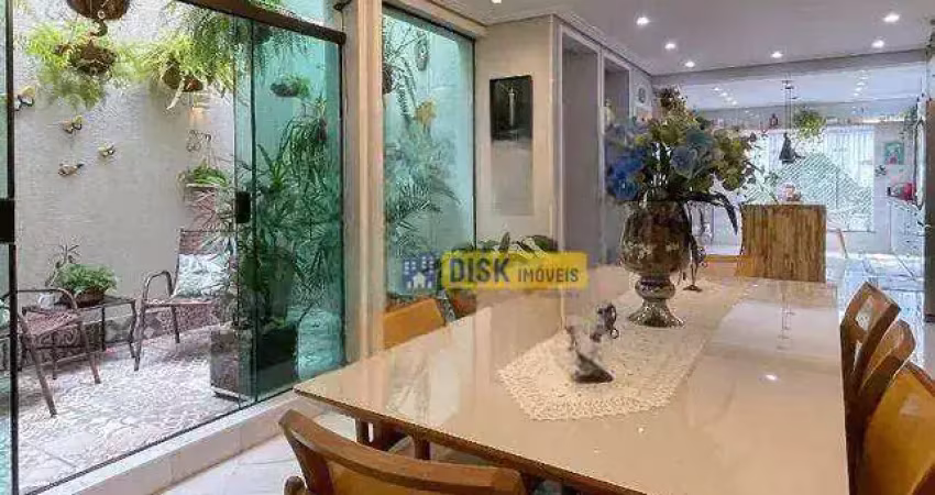 Sobrado amplo com 3 dormitórios, suíte com closet e 6 vagas – centro de são bernardo do campo
