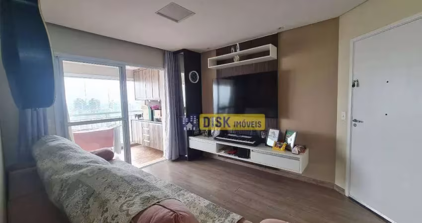 Apartamento com 3 dormitórios à venda no residencial arcádia – 104 m², 2 vagas e lazer completo – centro, são bernardo do campo