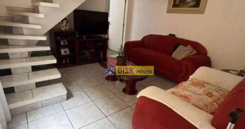 Sobrado com 3 dormitórios, quintal com churrasqueira e 90 m²– bairro assunção, são bernardo do campo