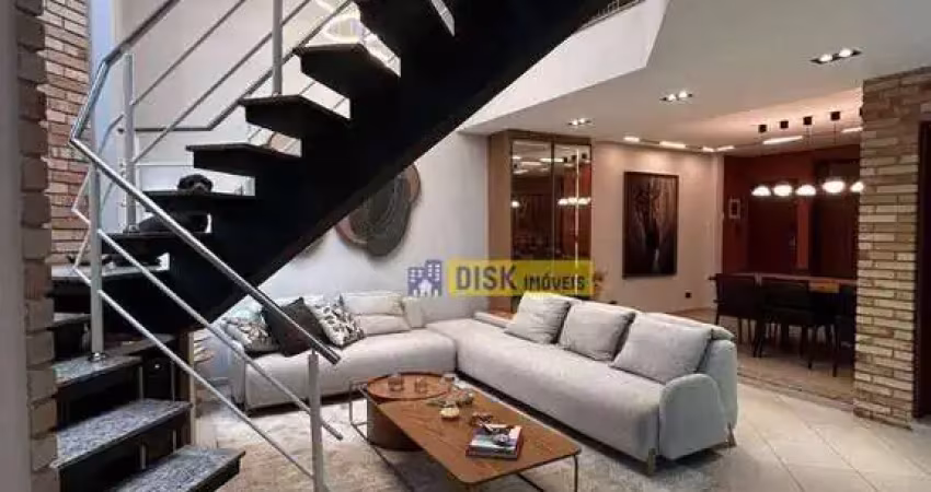 Sobrado alto padrão com 3 dormitórios, suíte e espaço gourmet – 295 m² – jordanópolis, são bernardo do campo