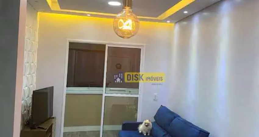 Apartamento com 2 dormitórios, sacada envidraçada e 2 vagas – 56 m² – jardim olavo bilac, são bernardo do campo