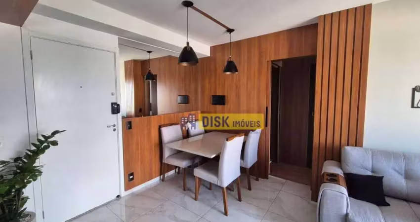 Apartamento com 1 dormitório, 42 m² - venda por r$ 414.000,00 ou aluguel por r$ 3.035,00/mês - jardim olavo bilac - são bernardo do campo/sp