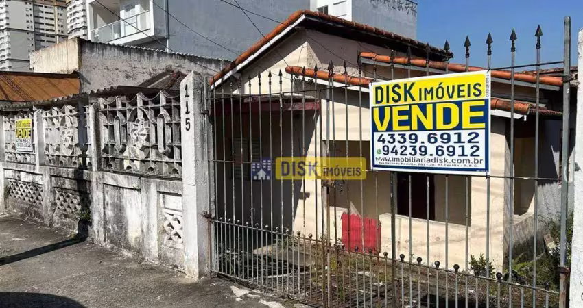 Terreno com casa térrea – ideal para reforma ou construção – excelente localização em sbc!