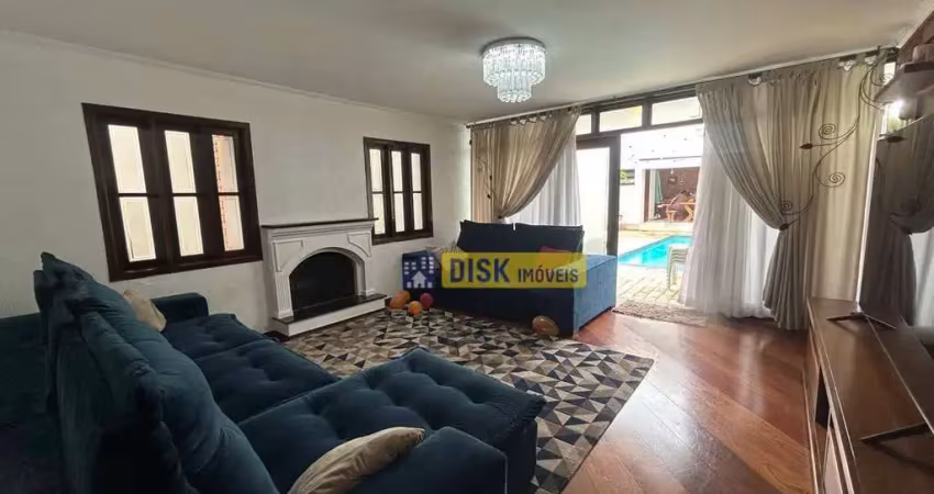 Sobrado com 3 dormitórios para alugar, 262 m² por r$ 17.196/mês - vila alzira - santo andré/sp