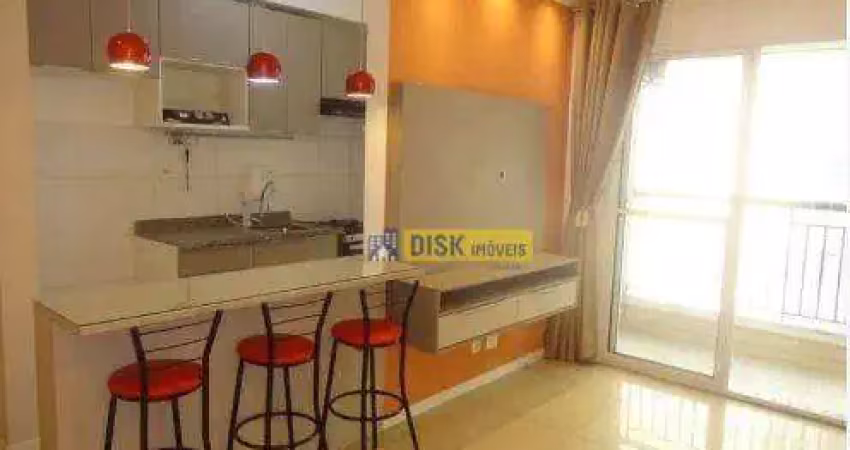 Apartamento com 2 dormitórios para alugar, 56 m² por r$ 3.370,00/mês - planalto - são bernardo do campo/sp