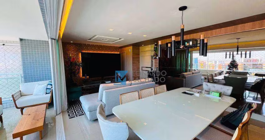 Apartamento com 4 dormitórios à venda, 177 m² por r$ 2.250.000,00 - guararapes - fortaleza/ce